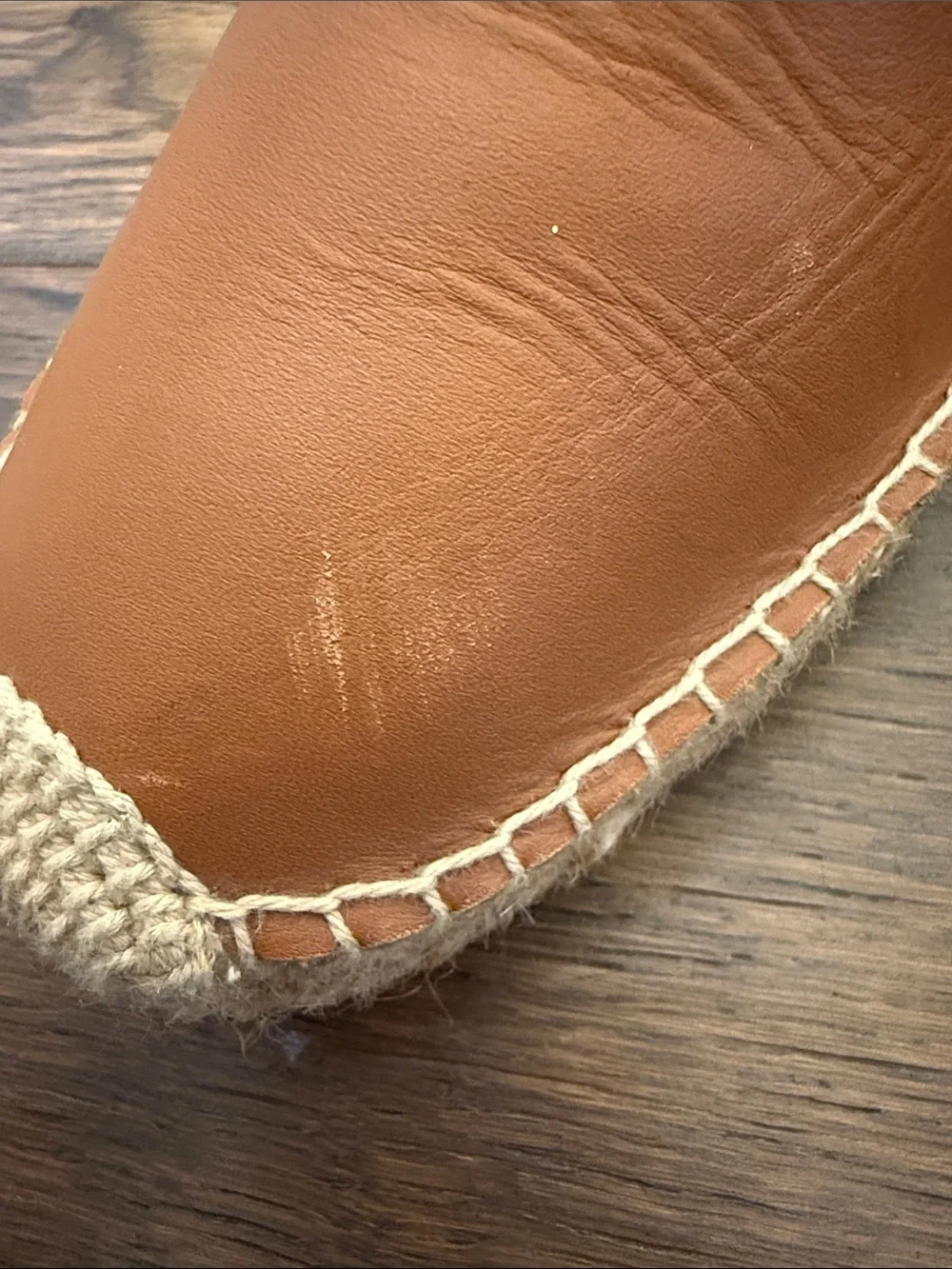 Soludos brown leather smoking espadrilles size 10